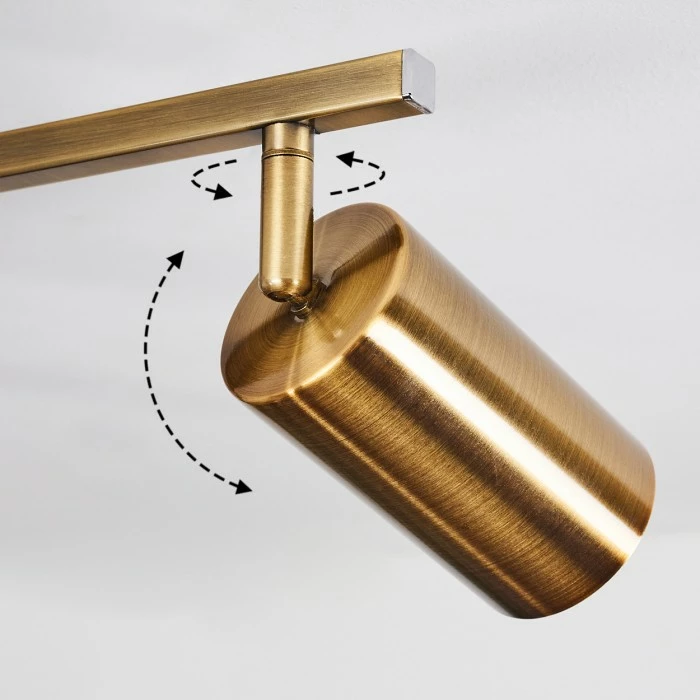 Hofstein Zuoz Deckenleuchte Altmessing, 5-flammig – Bild 6