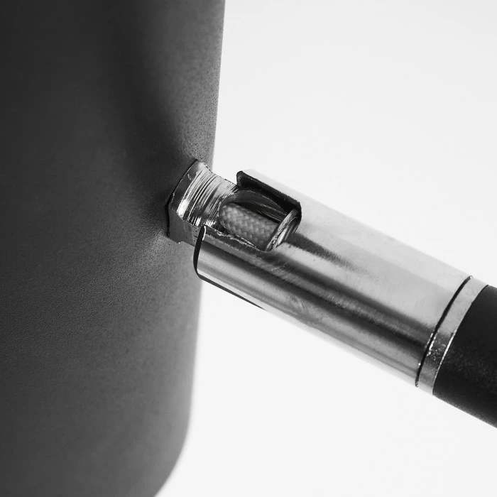 Hofstein Zuoz Stehleuchte Chrom, Schwarz, 1-flammig – Bild 6